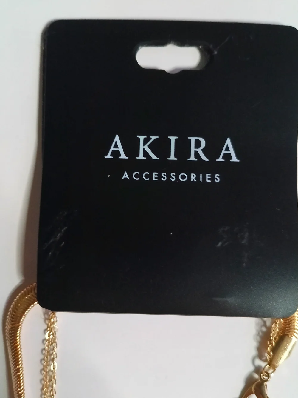AKIRA Gold Layered Teardrop Necklace